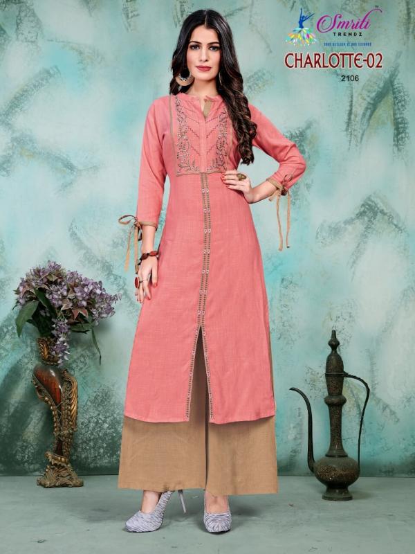 Smriti Trendz Charlotte 2 Rayon Kurti With Plazzo